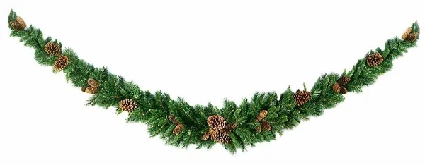 1. Декоративный СВАГ с ШИШКАМИ, хвоя - PVC, 180 см, National Tree Company 31PC6MS-PC3-6MS
