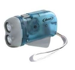 Фонарь ручной ОБЛИК 502 (э/динамический+акк.) 2св/д, голубой+серый/пластик, 2 режима