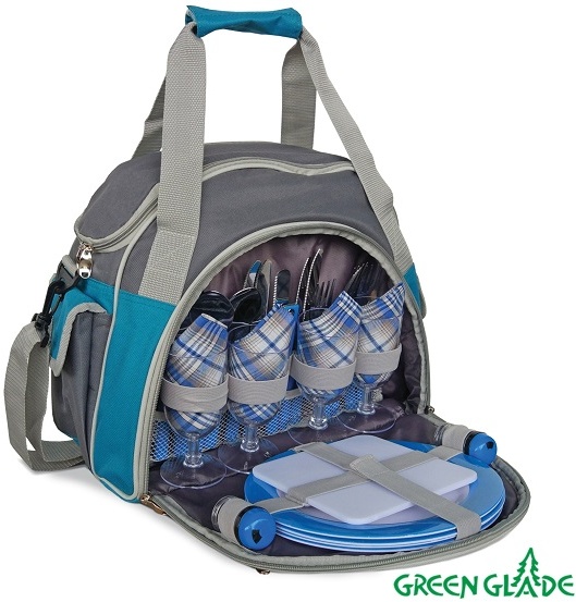 1. Набор для пикника Green Glade Т3207 10л  30 предметов