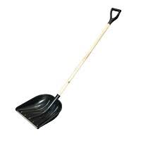 Лопата снеговая 512х408 мм  деревянный.черенок с ручкой 