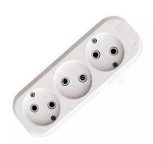 Колодка удлинителя 3-м без заземл. АБС-пластик UNIVersal E203
