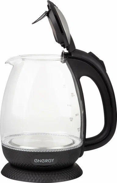 3. Чайник ENERGY E-250 1,7 л,стекло, черный