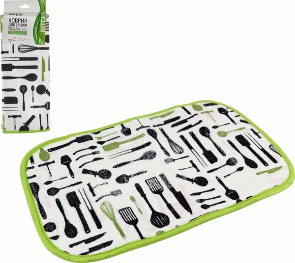 Коврик для сушки посуды из микрофибры MD01L 40-35