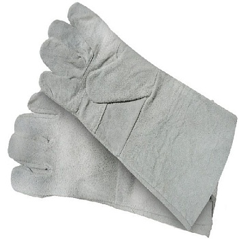 Краги сварщика телячья кожа,35см