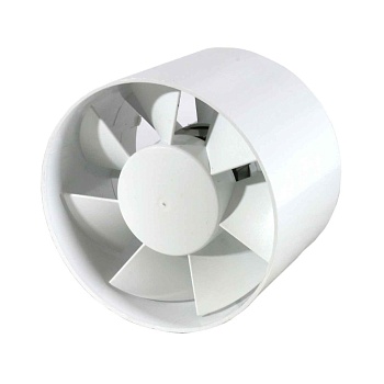 Вентилятор вытяжной канальный, ВК100 Event, установочный диаметр 100 мм, 13 Вт, 130 м³/ч,