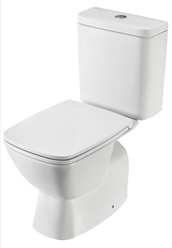 Унитаз-компакт Santek Нео Rimless (1WH302418) (двойной смыв) безободковый с сиденьем микролифт Slim