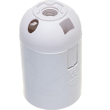 Патрон Е27 подв. Бел.