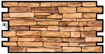 Панель ПВХ ГРЕЙС 980*498 Сланец Песочный