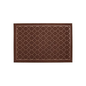 Коврик влаговп. Орнамент 60*90см (корич,черн.,серый)