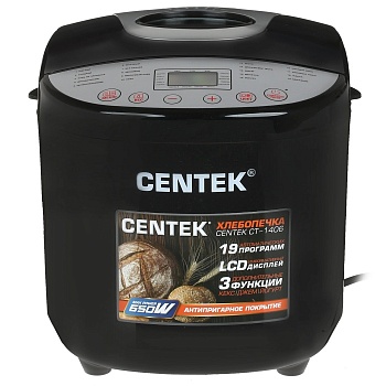 Хлебопечка Centek-1406 900г. 650Вт 19 программ