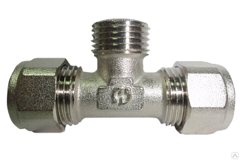 Тройник вод 16х3/4х16 ц/ш/ц ТМ