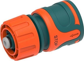 Коннектор IN GREEN GARDEN GG556012055 быстросъемный с аквастопом для шланга 3/4 SOFTEL