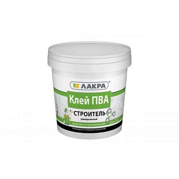 Клей ПВА строительный-универсальный 0,9кг ЛАКРА