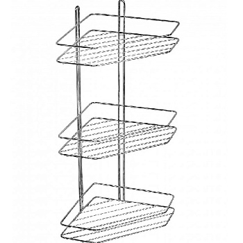 Полка угловая 3-х ярусная трапеция