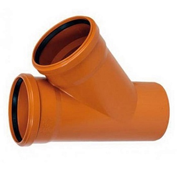 Тройник ПНД 110/110/45 рыжий