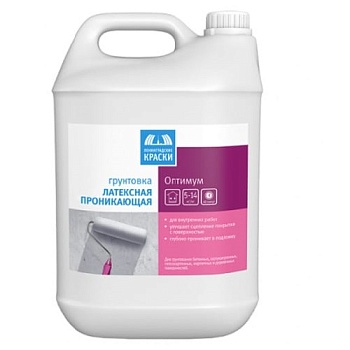 ОПТИМУМ грунтовка глубокого проникновения 5л с индикатором