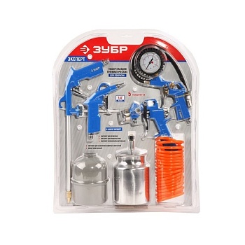 Набор пневматический 5 предметов ЗУБР Эксперт универсальный