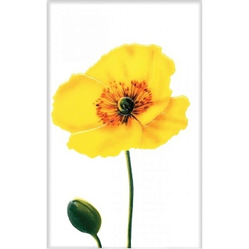 Декор М-КВАДРАТ Цветок желтый 25х40 гКиров