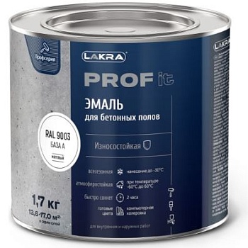 Краска д/пола бетон, быстросохн. 1,7кг база А PROF IT