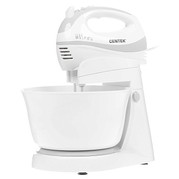 Миксер с чашей Centek CT-1105 320Вт, 3.5л, 5 скоростей+турбо, взбивание/замешивание