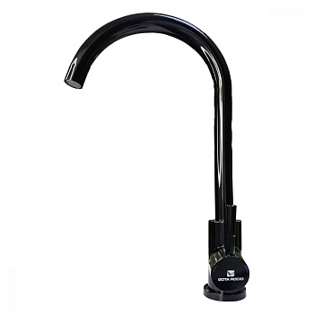 Смесительд/кухни Marismas Gota Rosio ,высок.излив, черн.глянец, нерж.сталь