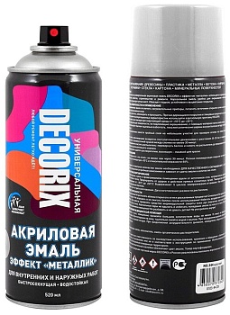 Краска эмаль аэрозольная кремовая DECORIX