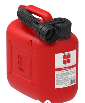 Канистра для ГСМ (пластик красн.) 5л OKTAN