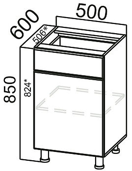 Корпус С500яc SV
