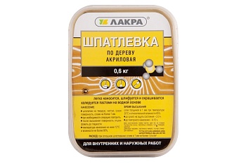 Шпатлевка 0,6кг Лакра Орех по дереву