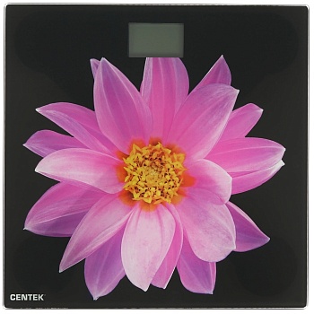 Весы напольные Centek CT-2416 (лилия) электронные 180кг, 0,1кг, LCD 65x28, размер 28х28см