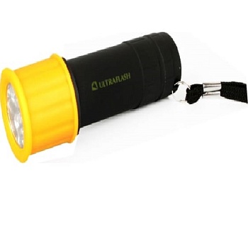 Фонарь-диод Ultra Flash Led-15001-В желт(3*R03) пласт. 9 диодов