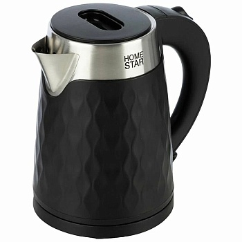 Чайник HOMESTAR HS-1021 1,7 л, 1,5кВт, черный, двойной корпус