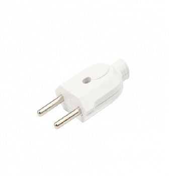 Вилка прямая бел.10А Proconnect