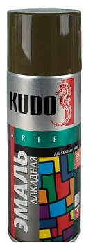 Краска эмаль аэрозольная ХАКИ 520мл KUDO 1005
