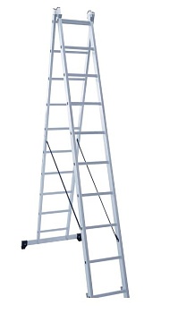 Стремянка-лестница 2-секц. 10 ступен. 2,66 - 4,49 м