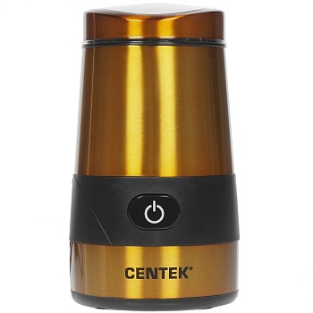 Кофемолка Centek CT-1355 (ЗОЛОТО) 250Вт, 70г, лаковое покрытие