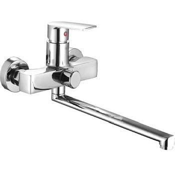 Смеситель д/ванны Антей с маховиками,F-30см, с перекл.душа Олимп