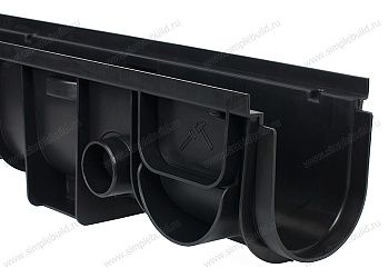 Канал водоотводной 110 (черный) 1015*138*150мм