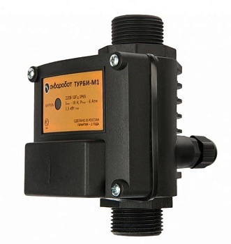 Блок автоматики ТУРБИ-М1 для насосн сист до 1,5кВТ упр-е по потоку и мин.давл/защ сух.ход 1"