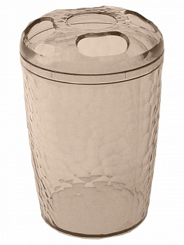 Стакан для зубных щеток "Tule" 350мл (коричневый тр.)