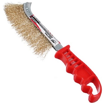 Щетка металлическая с пластмассовой ручкой