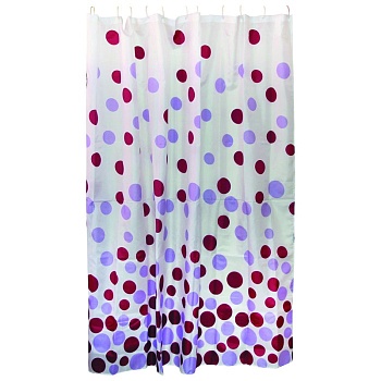 Штора для ванной 180*180см полиэстер  "Рыжий кот" SC-PE-06