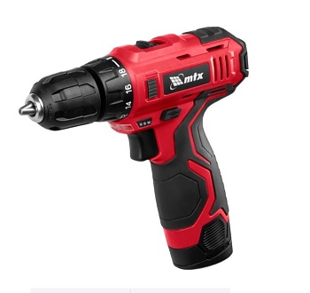 Дрель-шуруповерт аккумуляторная MCDL-12-02P, Li-Ion, 12 В, 2 акк. MTX
