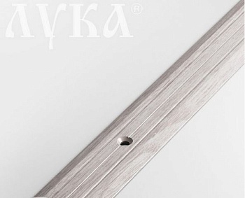 Порог стык ПС-01 ясень белый 1,8м Н25мм 106