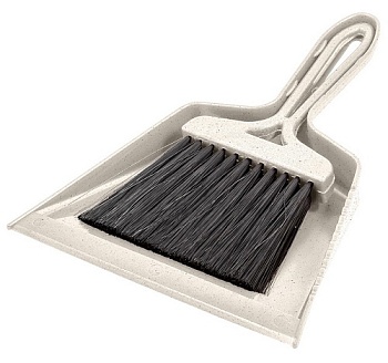 Комплект щетка-сметка Malta с совком 250мм (бежевый флэк) 221224527/04