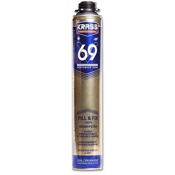 Пена монтажная проф. KRASS V69 всесезон.0,89 л.