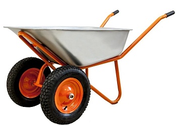 Тачка двухколесная садовая 120D 80кг(65л)