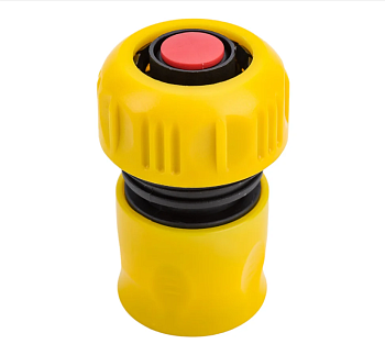 Соединитель пластиковый  с аквастопом для шлангов 3/4