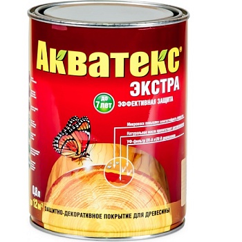 Защитное средство АКВАТЕКС экстра красное дерево 0,8л
