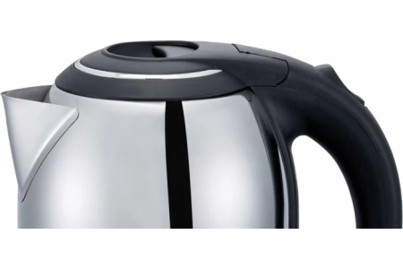 4. Чайник Centek CT-0037 (матовый) металл 2,0л, 2200W, большой объём, хромированная вставка